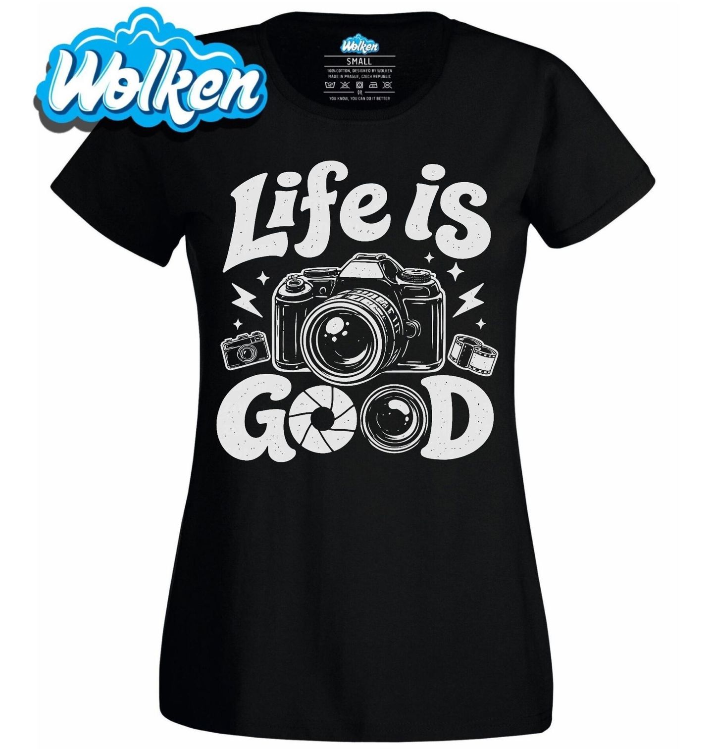 Dámské tričko Život Fotografa je Skvělý Life Is Good.jpg