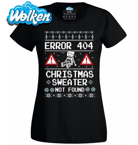 Obrázek produktu Dámské tričko Chyba 404 Vánoční svetr nenalezen Ugly Sweater