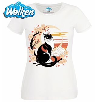 Dámské tričko Elegantní Kočka pod Sakurou.jpg