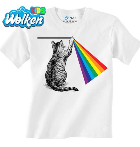 Obrázek produktu Dětské tričko Kočka s Duhou Dark Side of the Moon