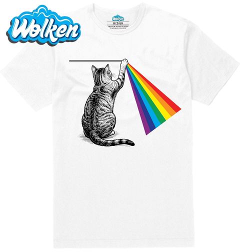 Obrázek produktu Pánské tričko Kočka s Duhou Dark Side of the Moon