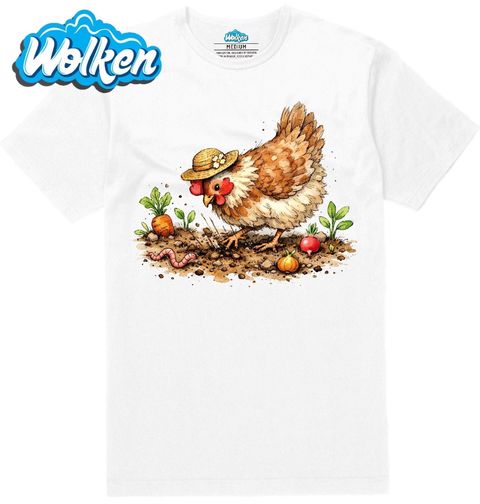 Obrázek produktu Pánské tričko Farmářská Slepice na Lovu Žížal