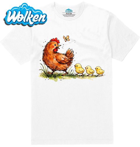 Obrázek produktu Pánské tričko Slepičí Maminka s Kuřaty