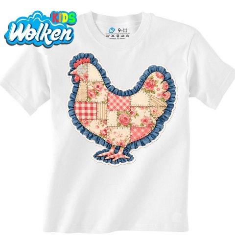 Obrázek produktu Dětské tričko Sešívaná Slepice s Růžemi