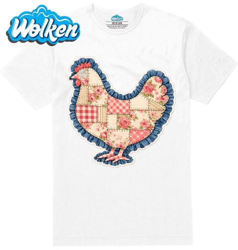 Obrázek produktu Pánské tričko Sešívaná Slepice s Růžemi