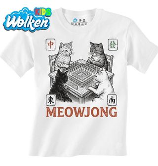 Dětské tričko Kočičí mistři Meowjongu.jpg