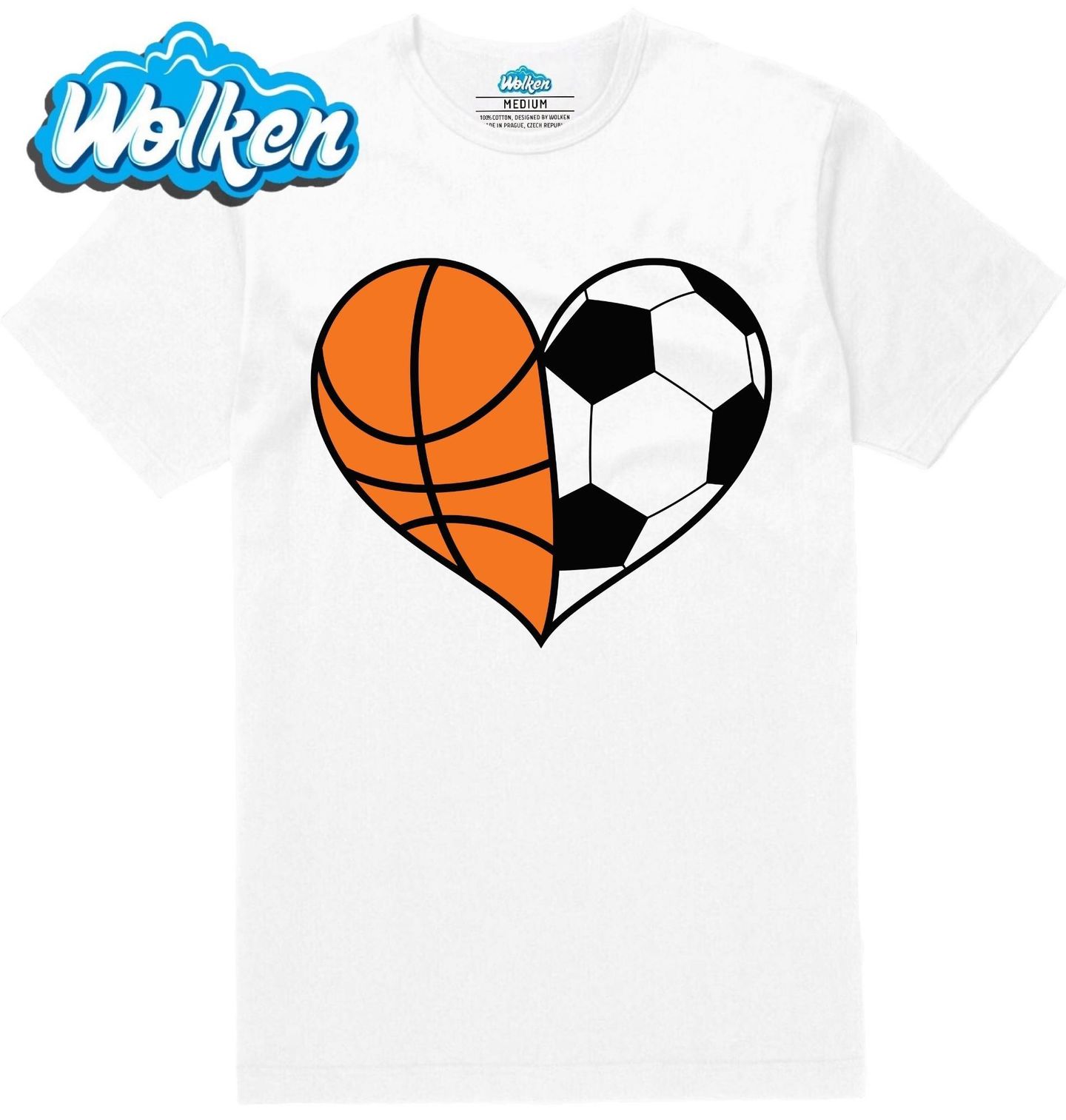 Pánské tričko Srdce Sportovce Fotbal a Basketbal.jpg