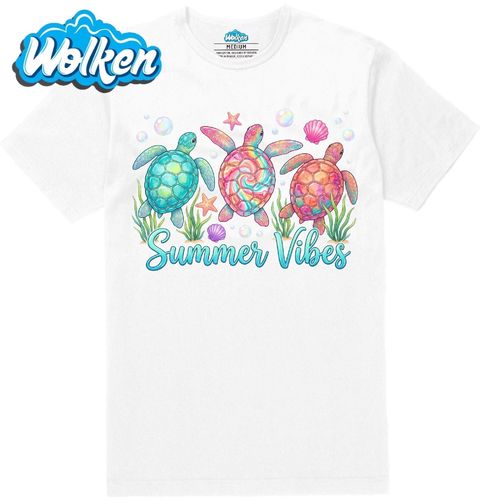 Obrázek produktu Pánské tričko Barevné Mořské Želvy Summer Vibes
