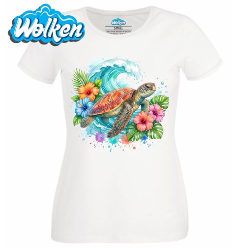 Obrázek produktu Dámské tričko Tropická Želva na Vlně