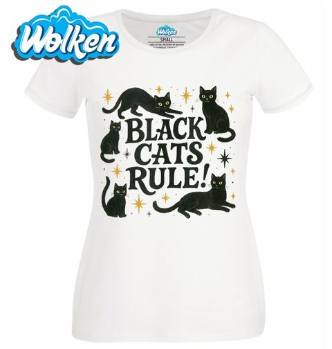 Obrázek produktu Dámské tričko Černé Kočky Vládnou Black Cats Rule