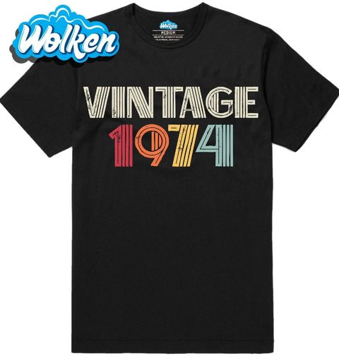 Obrázek produktu Pánské tričko Barevný Vintage 1974