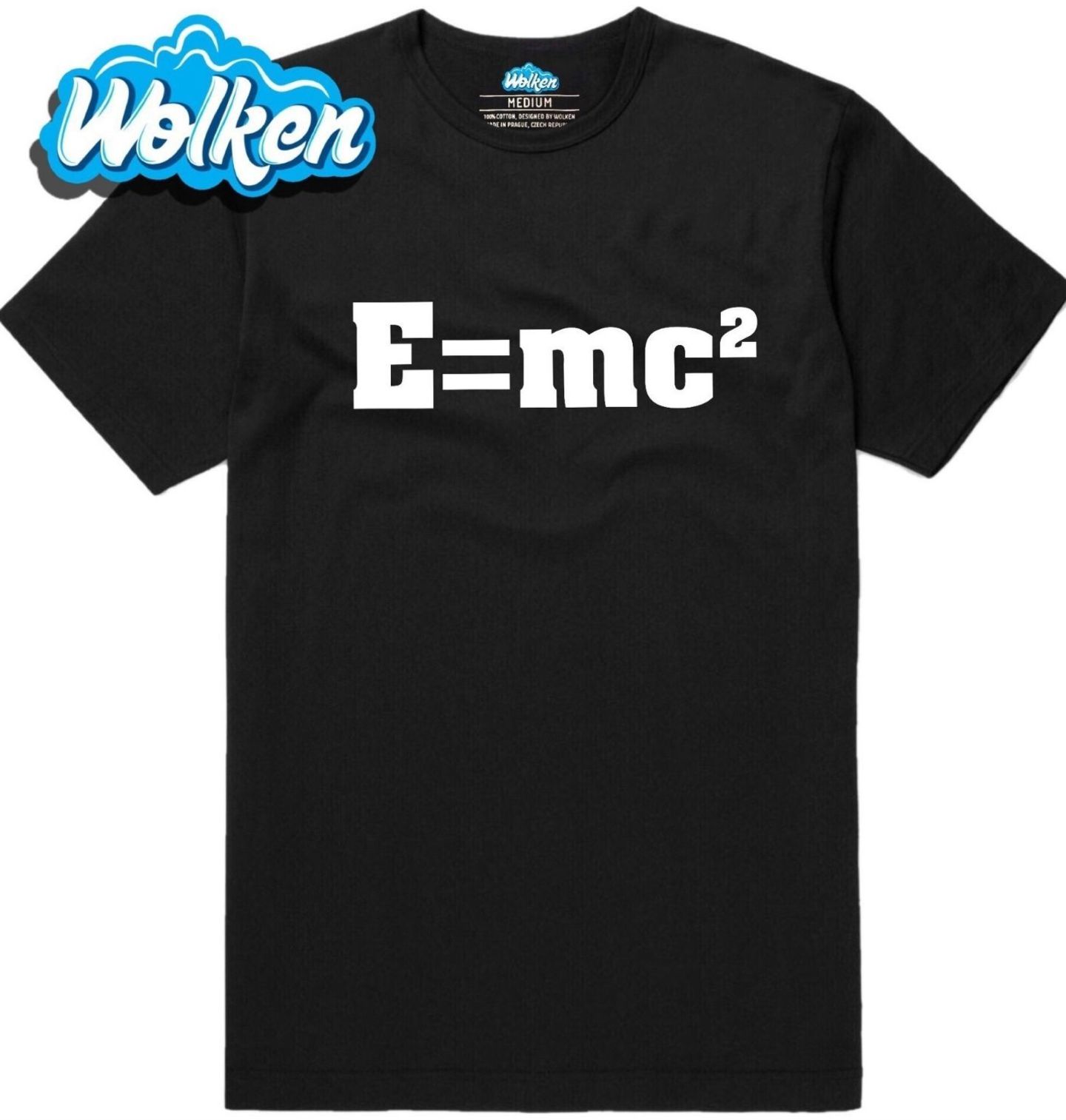 Pánské tričko Einsteinova rovnice E = mc² (Skladem S-5XL).jpg