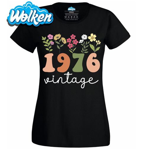 Obrázek produktu Dámské tričko Květinový Ročník 1976