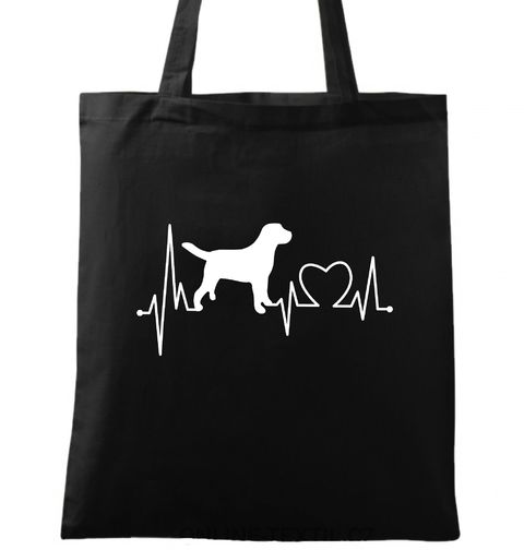 Obrázek produktu Bavlněná taška Kardiogram a Pes