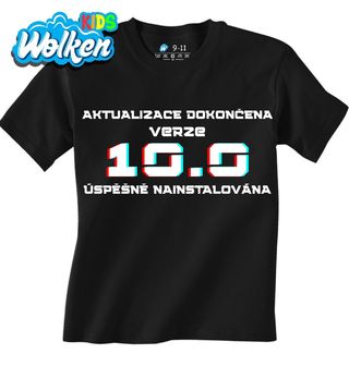 Dětské tričko Aktualizace dokončena Verze 10 Úspěšně Nainstalována.jpg