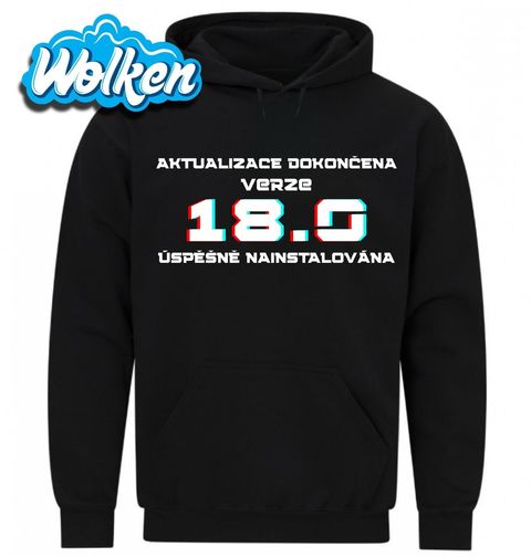 Obrázek produktu Pánská mikina Aktualizace dokončena Verze 18 Úspěšně Nainstalována