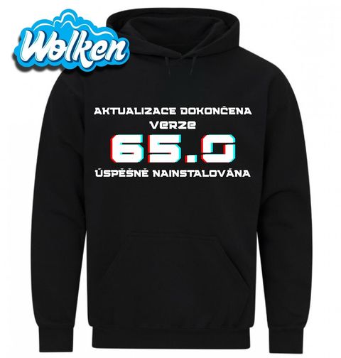 Obrázek produktu Pánská mikina Aktualizace dokončena Verze 65 Úspěšně Nainstalována