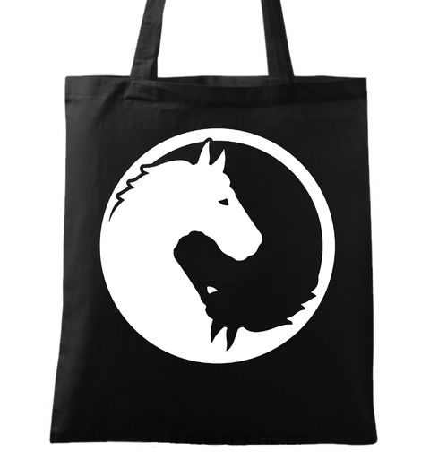 Obrázek produktu Bavlněná taška Jin a Jang koně