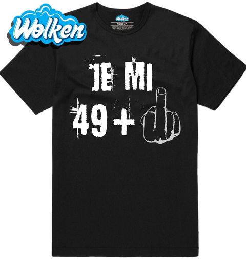 Obrázek produktu Pánské tričko Je mi 49 + 1 Prostředníček Padesátiny