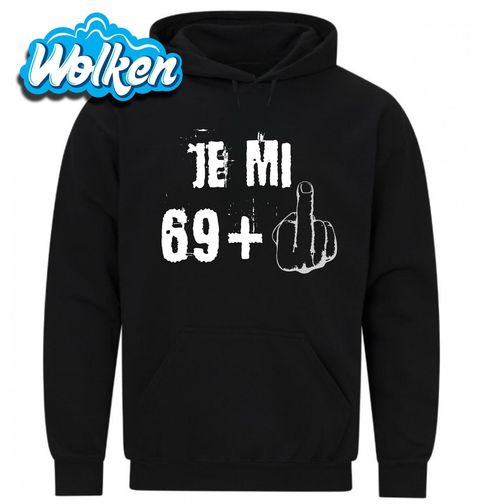 Obrázek produktu Pánská mikina Je mi 69 + 1 Prostředníček Sedmdesátiny