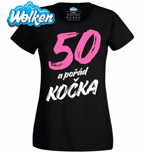 Obrázek produktu Dámské tričko 50 a pořád Kočka