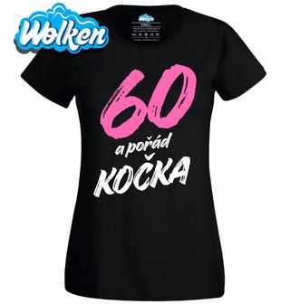 Dámské tričko 60 a pořád Kočka.jpg