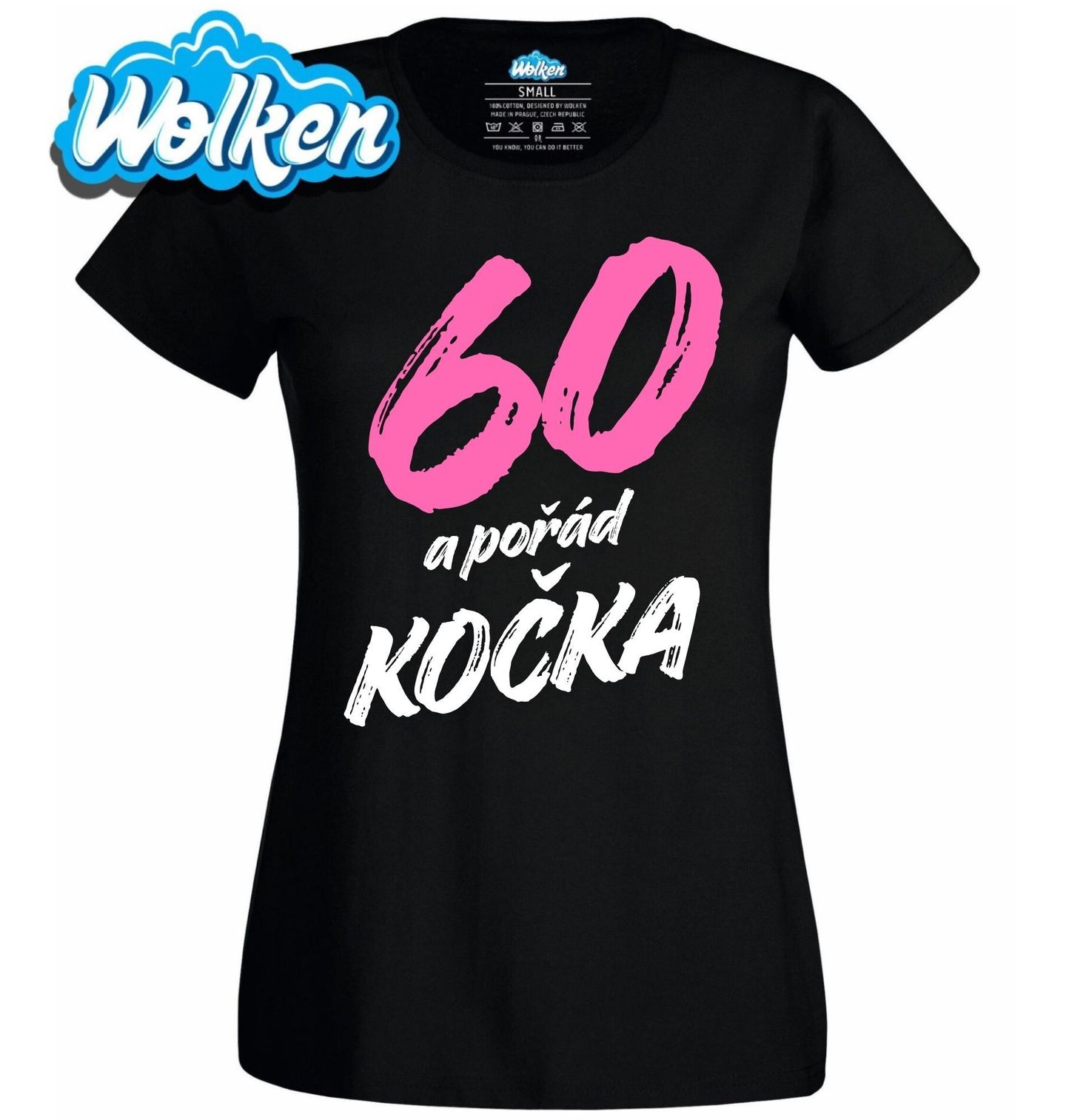 Dámské tričko 60 a pořád Kočka.jpg