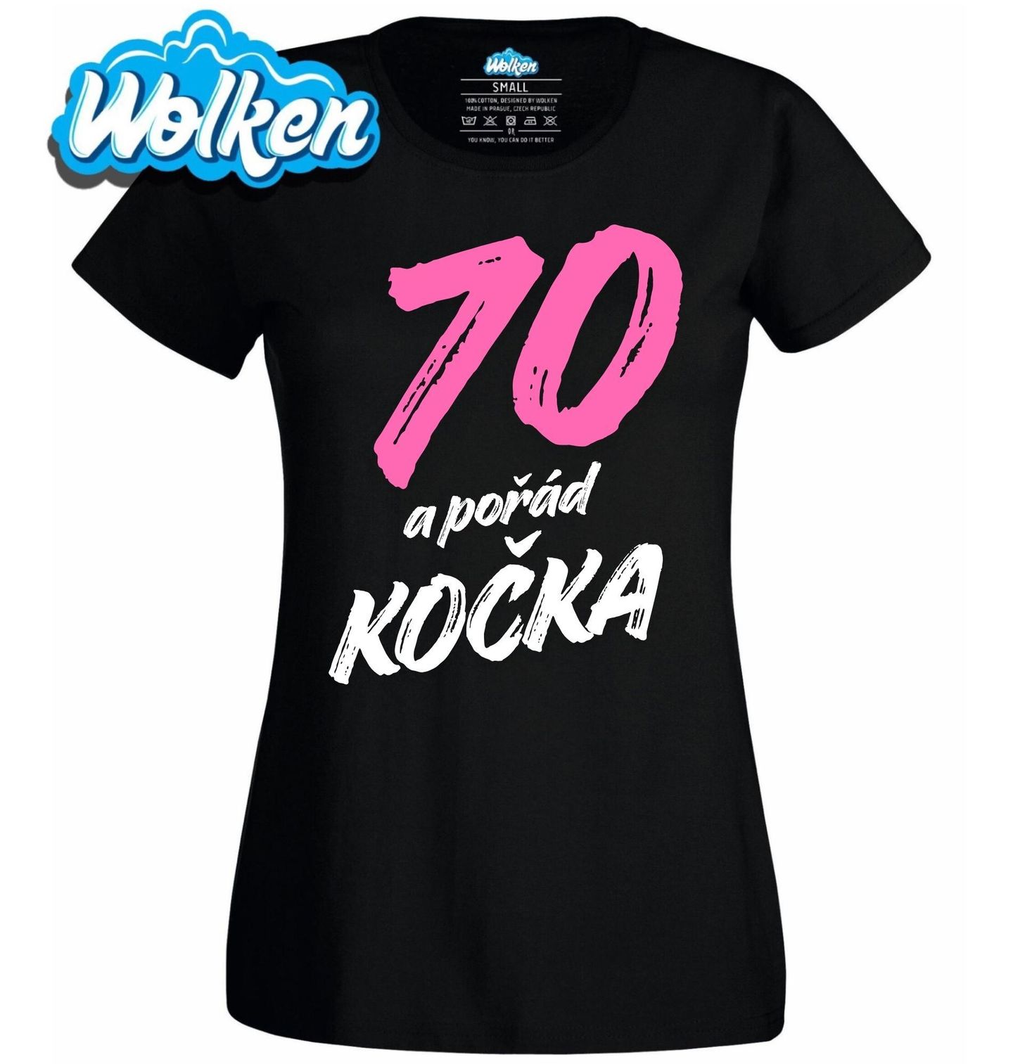 Dámské tričko 70 a pořád Kočka.jpg