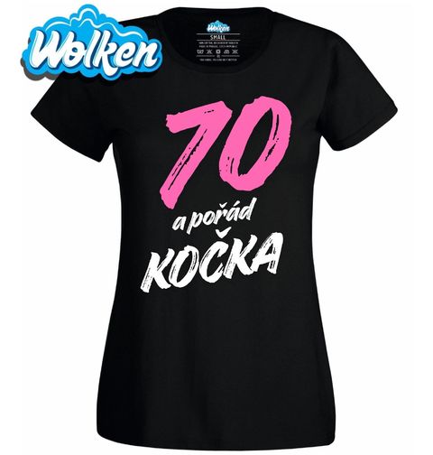 Obrázek produktu Dámské tričko 70 a pořád Kočka