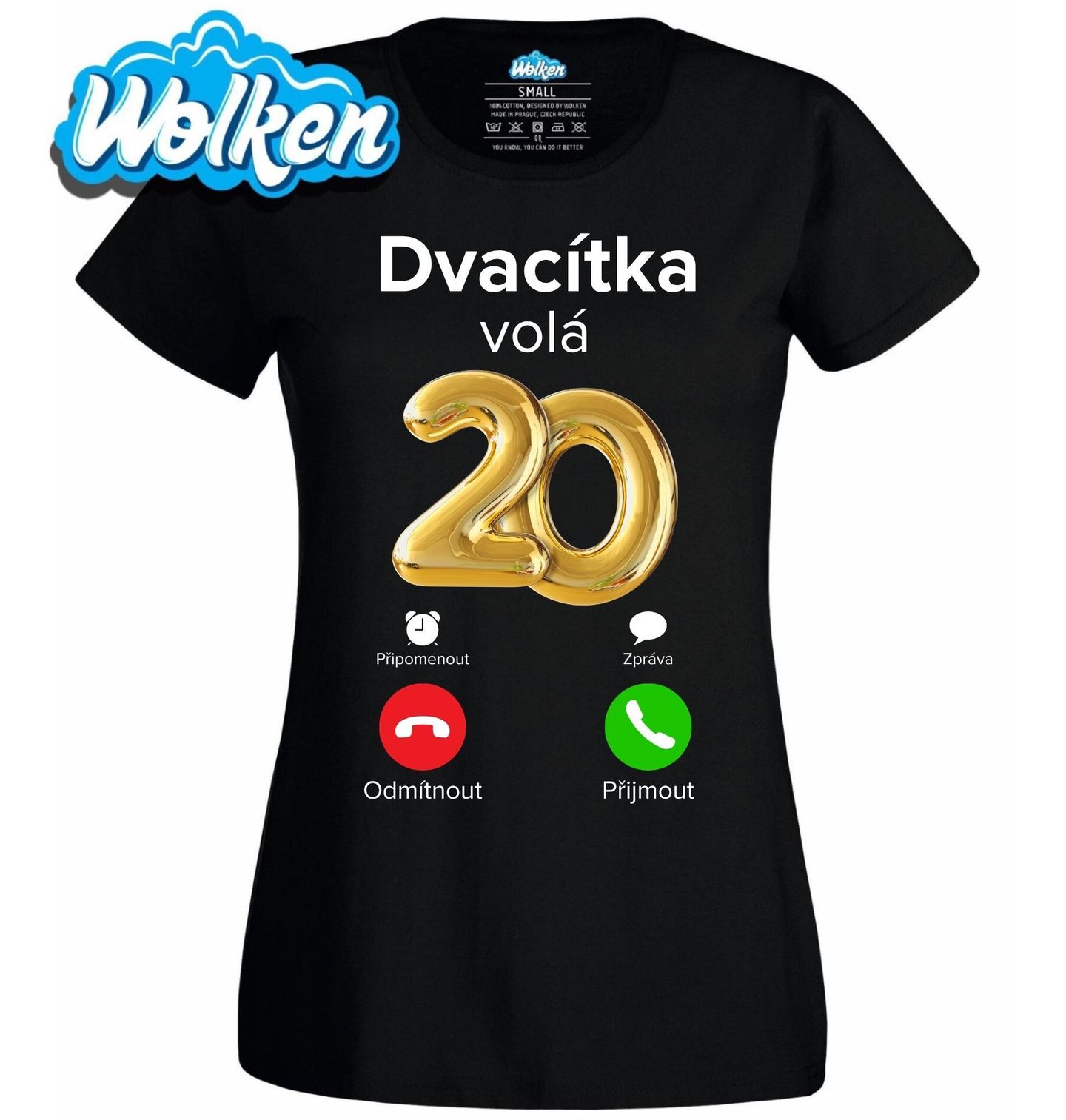 Dámské tričko Dvacítka volá Phone Call.jpg