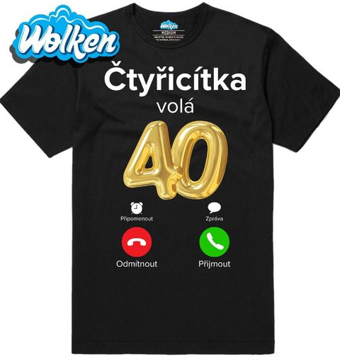 Obrázek produktu Pánské tričko Čtyřicítka volá Phone Call