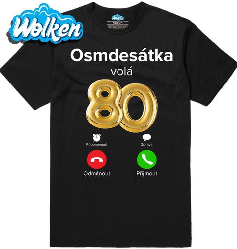Obrázek produktu Pánské tričko Osmdesátka volá Phone Call