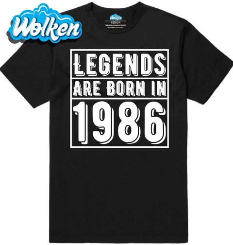 Obrázek produktu Pánské tričko Legendy se rodí 1986 Legends are born in 1986
