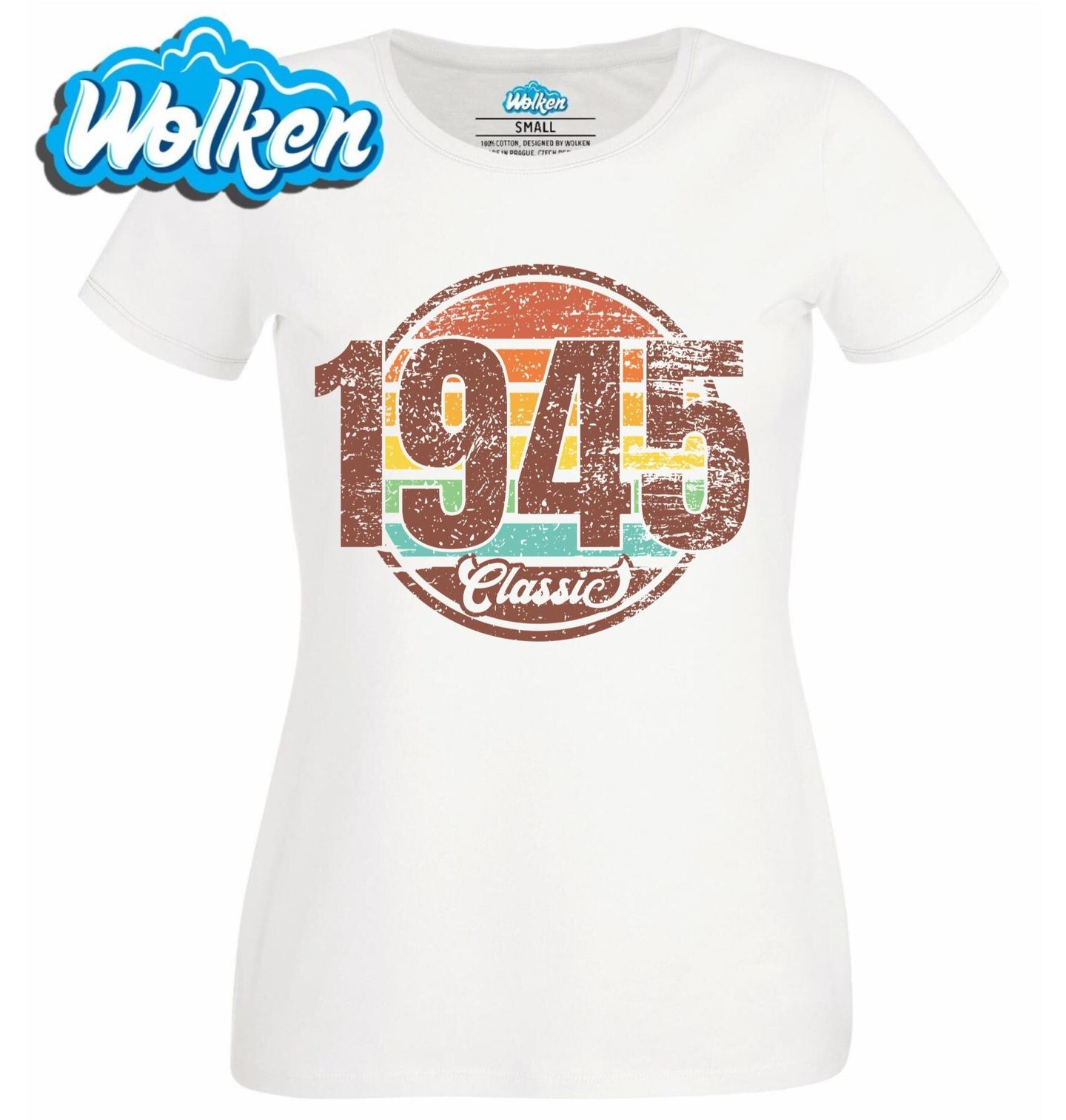 Dámské tričko Ročník 1945 Retro Classic.jpg