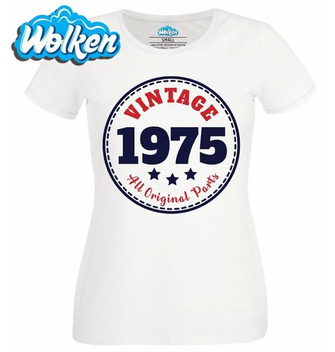 Obrázek produktu Dámské tričko Ročník 1975 – Vintage All Original Parts
