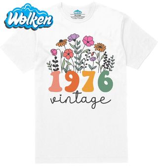 Pánské tričko Květinový Vintage Ročník 1976.jpg