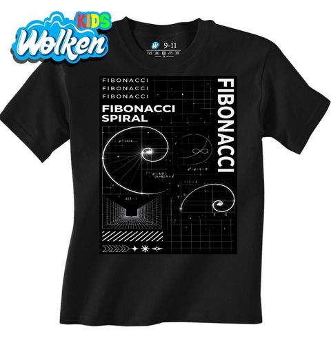Obrázek produktu Dětské tričko Fibonacciho Posloupnost Fibonacci Spiral