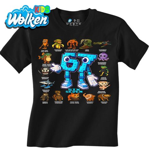 Obrázek produktu Dětské tričko Brainrot Lego 67 Six Seven