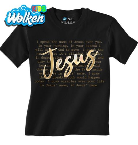 Obrázek produktu Dětské tričko Zlatý Nápis Ježíš Jesus