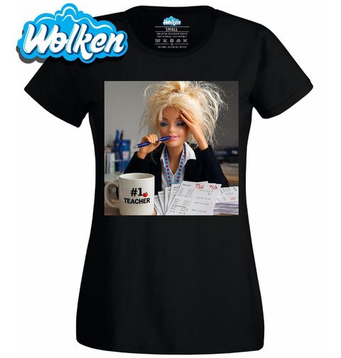 Obrázek produktu Dámské tričko Unavená Barbie Učitelka #1 Teacher