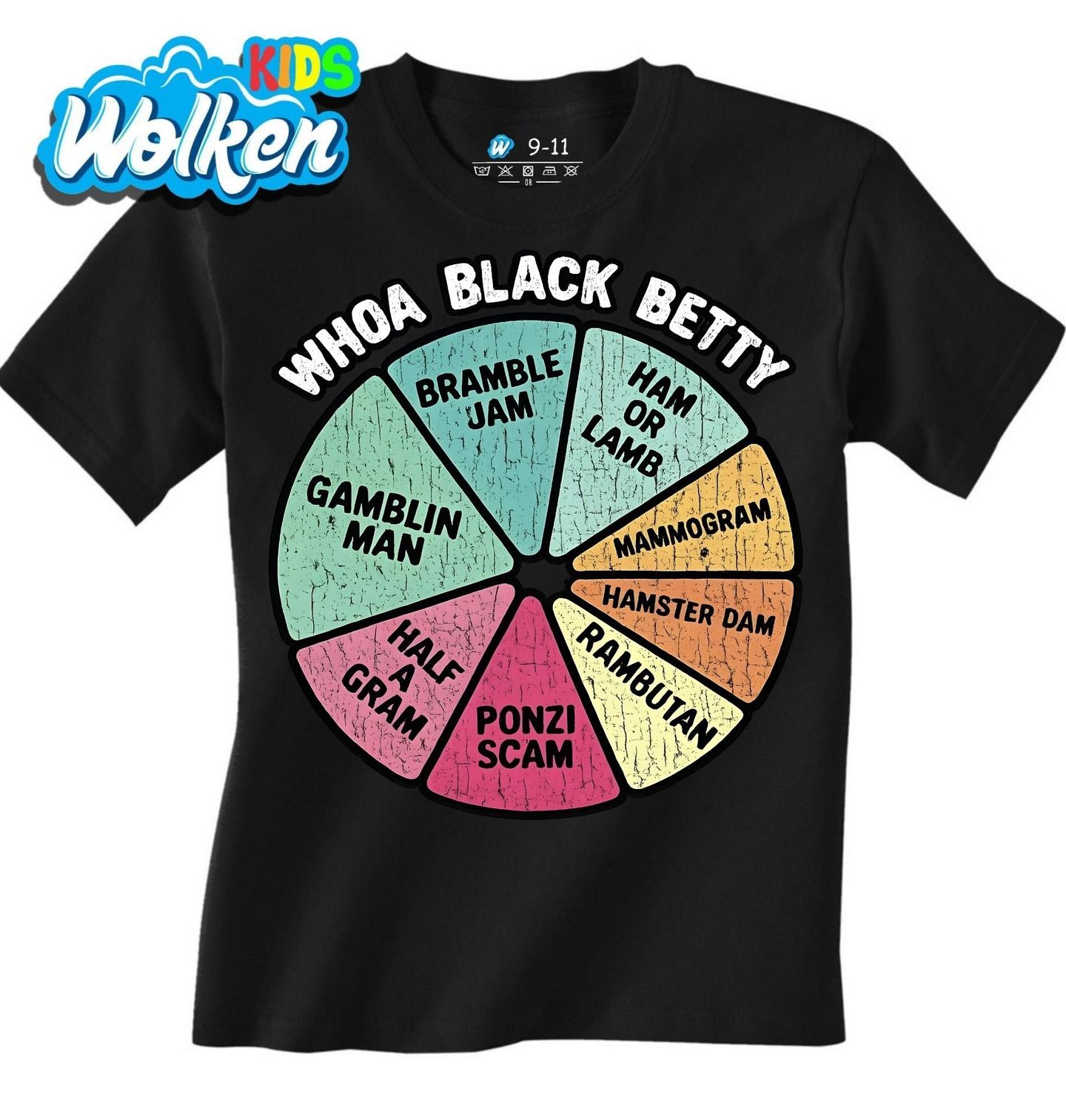 Dětské tričko Black Betty Rockové Kolo Meme Whoa Black Betty.jpg