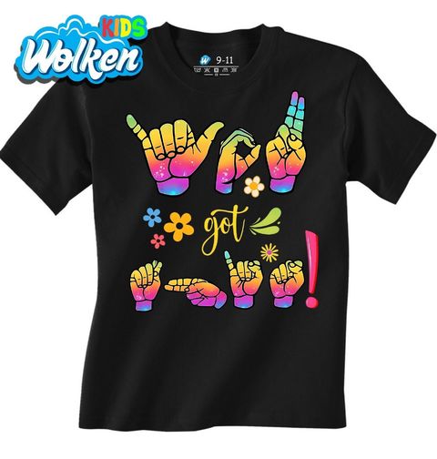 Obrázek produktu Dětské tričko Motivace ve Znakovém Jazyce You Got This