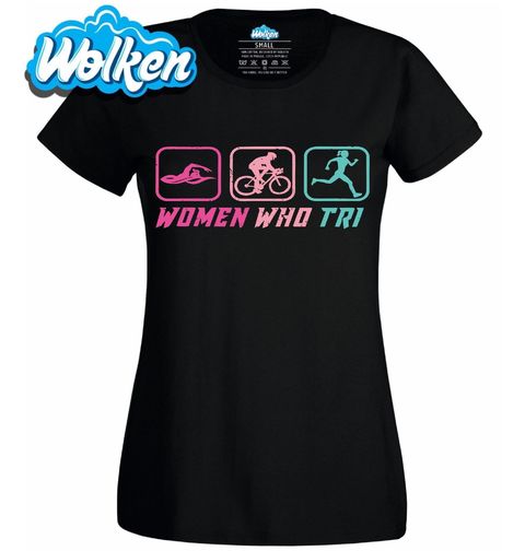 Obrázek produktu Dámské tričko Ženy a Triatlon Bez Limitů Women Who Tri