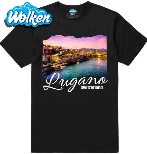 Obrázek produktu Pánské tričko Nádherné Lugano ve Švýcarsku Lugano Switzerland