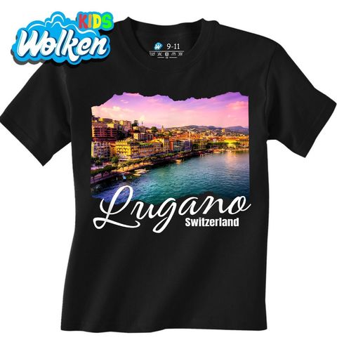 Obrázek produktu Dětské tričko Nádherné Lugano ve Švýcarsku Lugano Switzerland