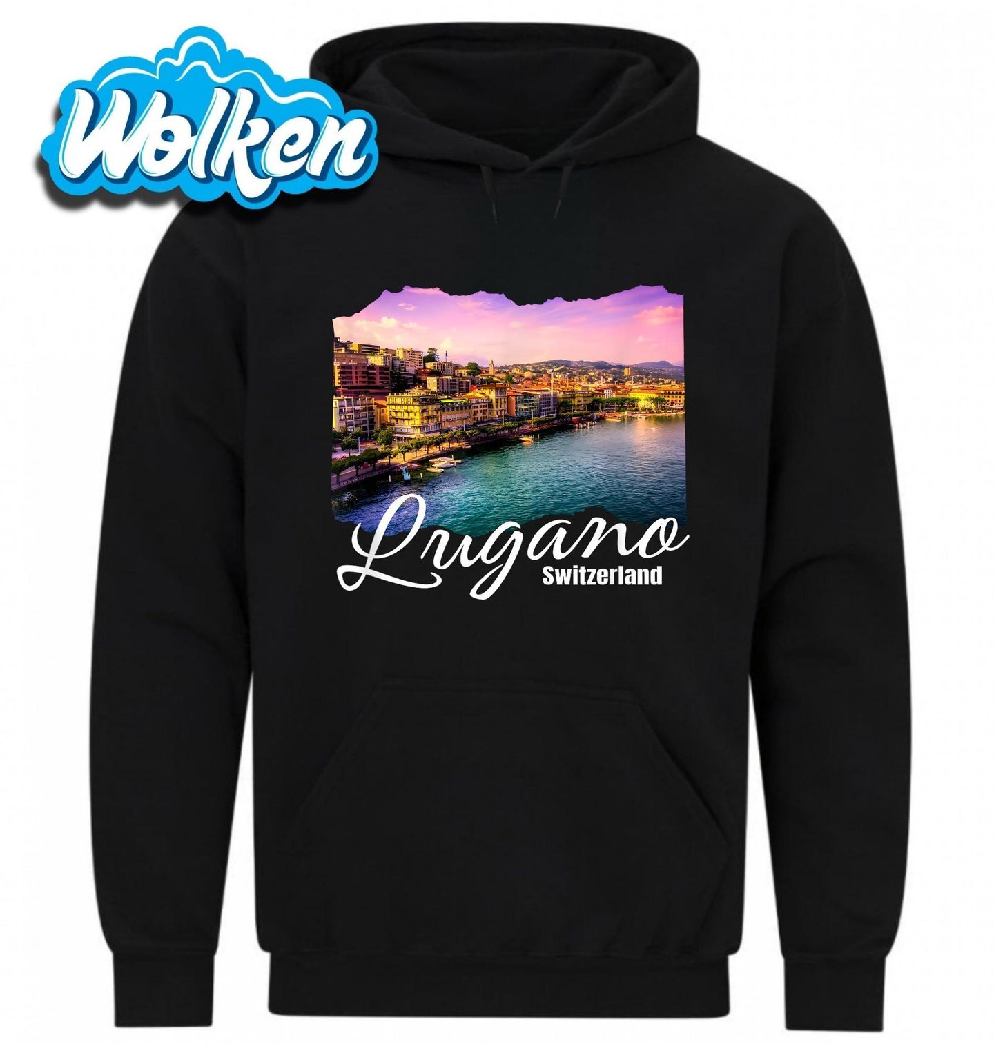 Mikina Nádherné Lugano ve Švýcarsku Lugano Switzerland.jpg