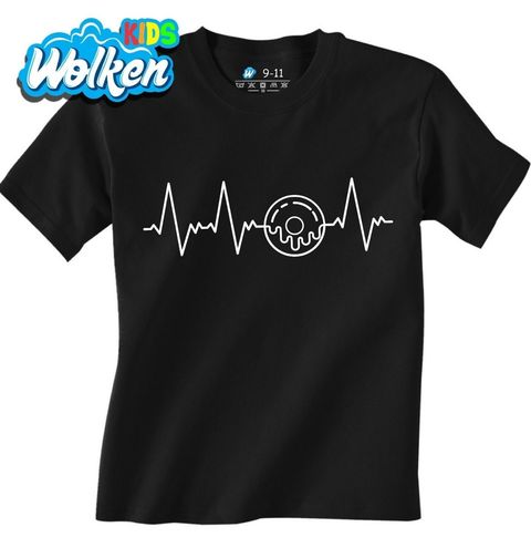 Obrázek produktu Dětské tričko Kardiogram a kobliha