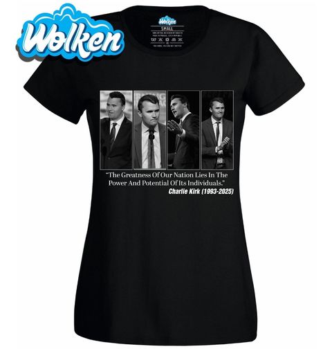 Obrázek produktu Dámské tričko Charlie Kirk Síla Národa