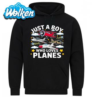 Mikina Kluk, Který Miluje Letadla Just a Boy Who Loves Planes.jpg