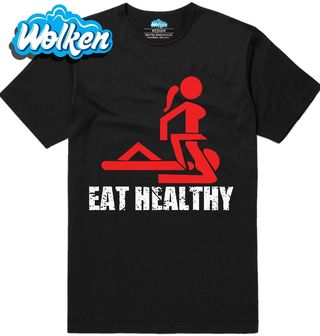 Pánské tričko Jez Zdravě Eat Healthy.jpg